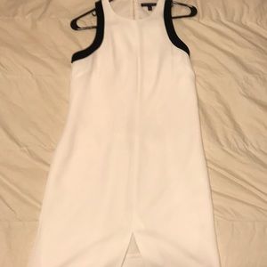 Black and white work dress.